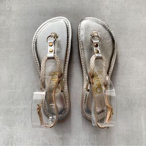 Kino Key West Silver Leather Cardones Sandals